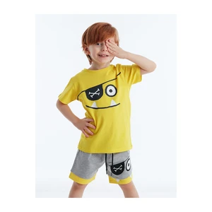 Denokids Toothy Pirate Boys Shorts Set