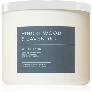 Bath & Body Works Hinoki Wood & Lavender vonná svíčka 411 g