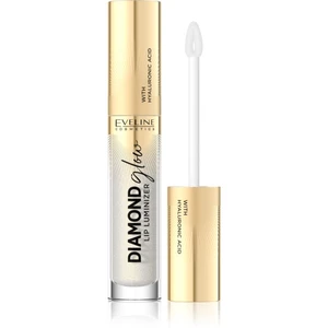 Eveline Cosmetics Diamond Glow trblietavý lesk na pery s kyselinou hyalurónovou odtieň 07 Golden Dust 4,5 ml