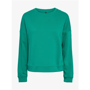 Green Basic Sweatshirt Pieces Chilli - Women