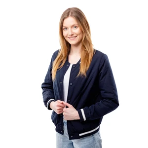 Women's Quilted Bomber Jacket GLANO - navy