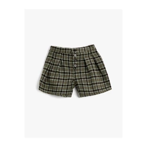 Koton Woolen Front Buttoned Shorts