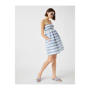 Koton Strapless Dress with Pocket