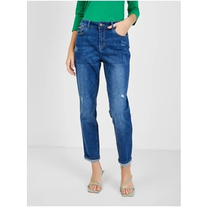 Orsay Dark Blue Ladies Boyfriend Jeans - Women