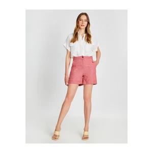 Koton Linen Shorts With Pocket