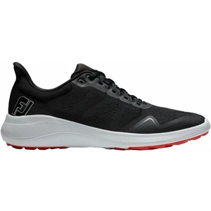 Footjoy Flex Mens Golf Shoes Negru/Alb/Roșu 45