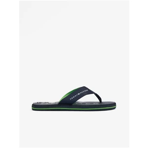 Tommy Hilfiger Massage Footbed Pantofle Modrá