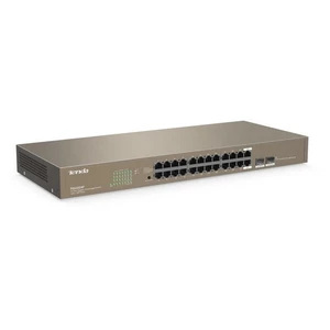 Tenda TEG1024F 24x Gigabit s SFP, 22x RJ45 + 2x SFP / RJ45, Fanless - bez ventilátorů, Rack , 6kV