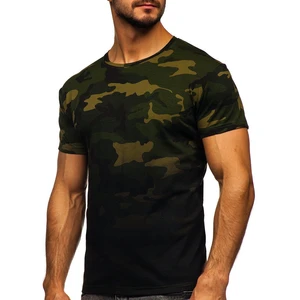 Tricou cu imprimeu kaki army Bolf S808