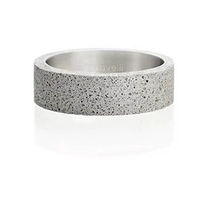 Gravelli Betonový prsten šedý Simple GJRUSSG001 72 mm