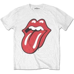 The Rolling Stones Maglietta Classic Tongue Bianco-Grafica-Rosso L