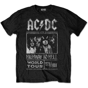 AC/DC Tričko Highway to Hell World Tour 1979/1989 Čierna-Grafika 2XL