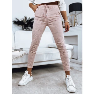 Women's trousers VICKY pink Dstreet