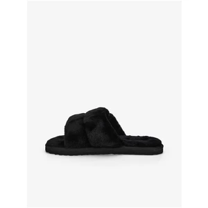 Black Women's HomeMade Faux Fur Slippers Puma Fluff - Women