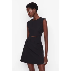 Trendyol Black Pocket Detailed Dress