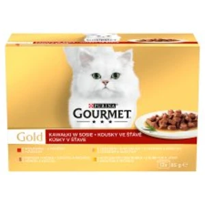 GOURMET Gold Multipack ve šťávě 12x85g