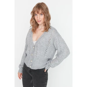 Trendyol Cardigan - Gray - Regular fit