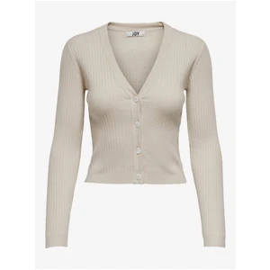 Beige Ribbed Cardigan JDY Aggie - Ladies