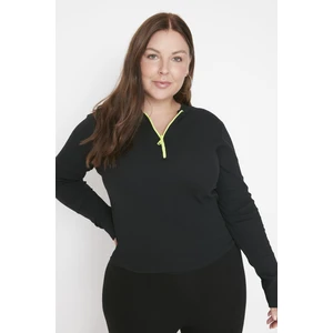 Trendyol Curve Plus Size Blouse - Black - Slim fit