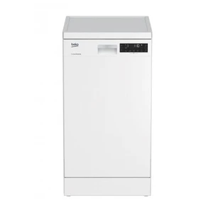 Umývačka riadu Beko DFS28123W biela úzka umývačka • s predným panelom • šírka 45 cm • príborová zásuvka • 11 súprav riadu • energetická trieda E • hlu