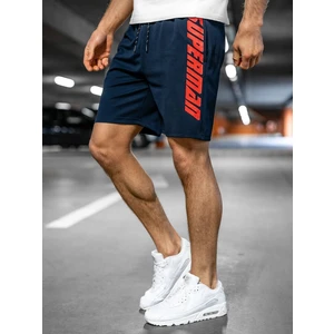 Pantaloni scurți de training bleumarin Bolf KS2595