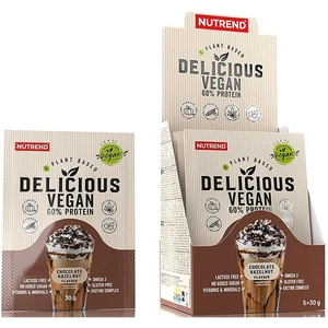 Nutrend Delicious Vegan Protein 5×30 g variant: čokoláda - lieskový oriešok