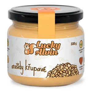 Lucky Alvin Arašidové maslo neochutené 330 g variant: chrumkavá