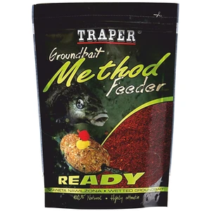 Traper krmítková zmes groundbait method feeder ready halibut čierny - 750 g