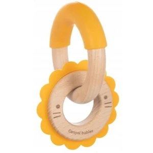 Canpol babies Teethers Wood-Silicone kousátko Lion 1 ks