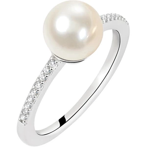 Morellato Strieborný prsteň s perlou Perla SANH070 52 mm