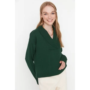 Trendyol Sweater - Green - Regular fit