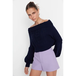 Trendyol Sweater - Navy blue - Regular fit