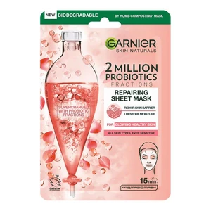 Garnier Skin Naturals jednorazová plátenková maska na tvár s probiotikami 22 g