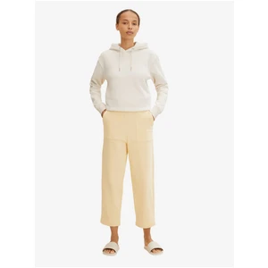 Yellow Women's Shortened Wide Pants Tom Tailor - Women