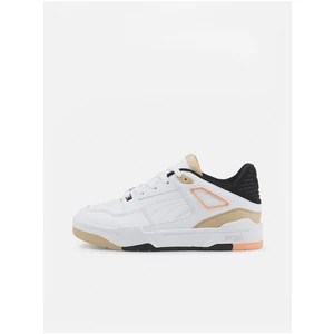 White Women's Leather Sneakers Puma Slipstream - Women