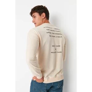 Trendyol Sweatshirt - Beige - Regular fit