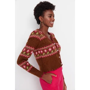 Trendyol Cardigan - Brown - Regular fit