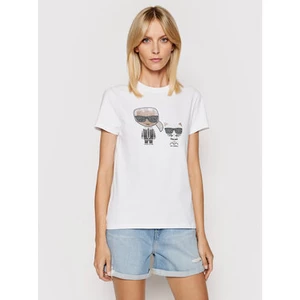 Karl Lagerfeld Ikonik Rhinestone T- Shirt 210W1725 100