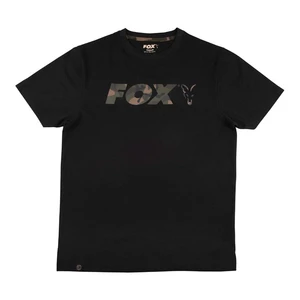 Fox Fishing Koszulka Black/Camo Print Logo T-Shirt 3XL