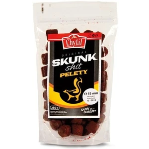 Chytil chytací pelety s dírkou 250 g - příchuť skunk - průměr 14 mm