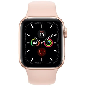 Apple Watch Series 5 GPS, 40mm Gold Aluminium Case with Pink Sand Sport Band