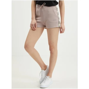 Beige Womens Sweatpants Shorts Guess Britney - Women