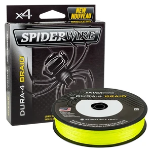 Spiderwire splétaná šňůra dura4 300 m yellow-průměr 0,14 mm / nosnost 11,8 kg