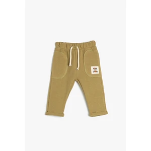 Koton Baby Boy Tie Waist Sweatpants with Pockets