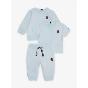 Set of boys' T-shirt and sweatpants in light blue Tommy Hilfiger - Boys