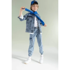 DEFACTO Boys Cargo Fit Jean Trousers