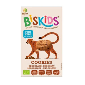 BELKORN BISkids BIO dětské celozrnné sušenky s belgickou čokoládou 120 g