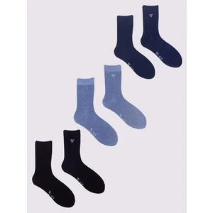 Yoclub Man's Mens' Socks Colours 3-Pack SKA-0127F-AA0B