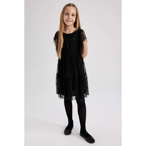 DEFACTO Girl Short Sleeve Tulle Dress