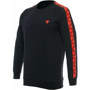 Dainese Sweater Stripes Negru/Roșu Fluorescent XS Hanorac